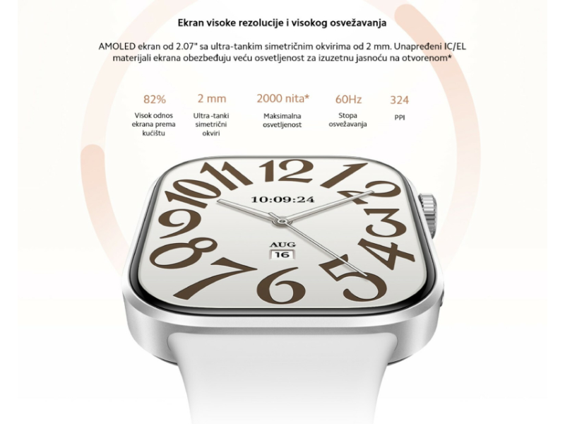 XIAOMI Redmi Watch 6 Silver Gray sat (BHR08CUGL)