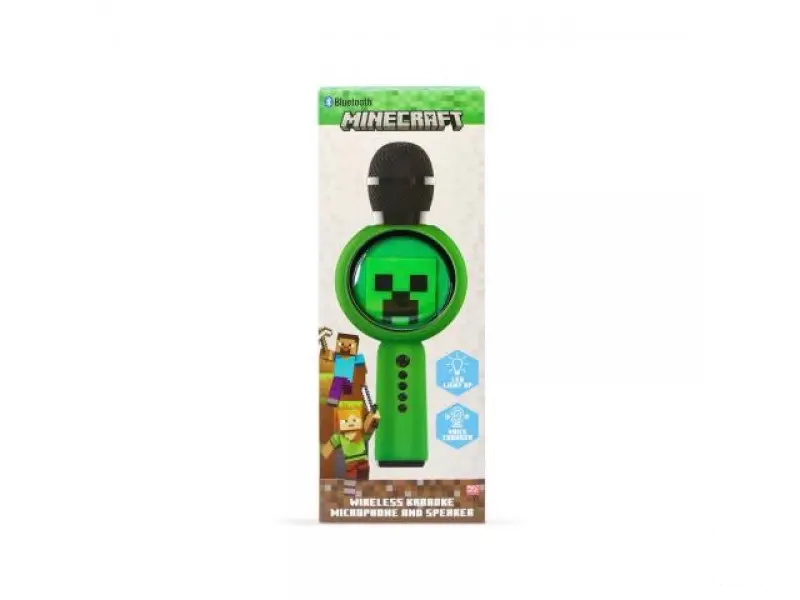 OTL PopSing LED KARAOKE MICROPHONE MINECRAFT CREEPER
