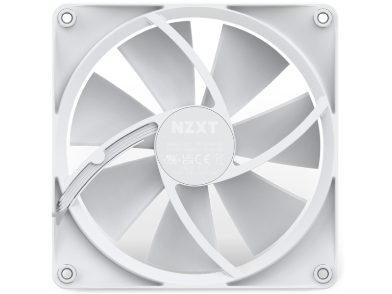 NZXT F140 RGB 140mm ventilator beli (RF-R14SF-W1)