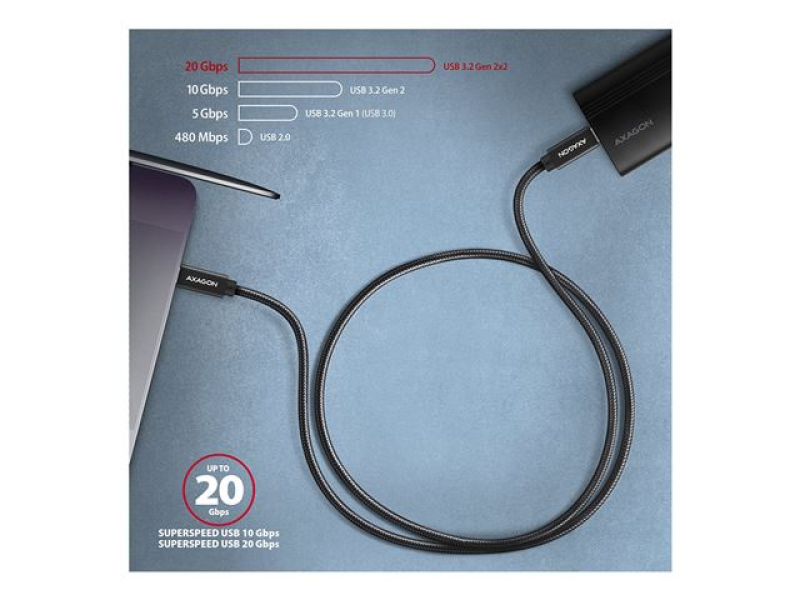 BUCM32-CM20AB SS USB-C 3.2 GEN 2 CABLE