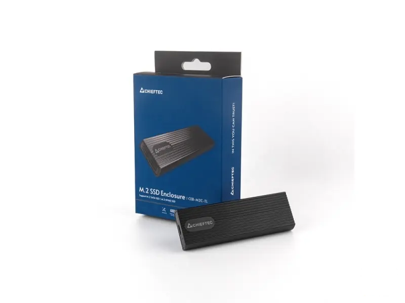 Chieftec Eksterno kuciste za m.2 SSD (NVME + SATA) USB 3.2 Type-C