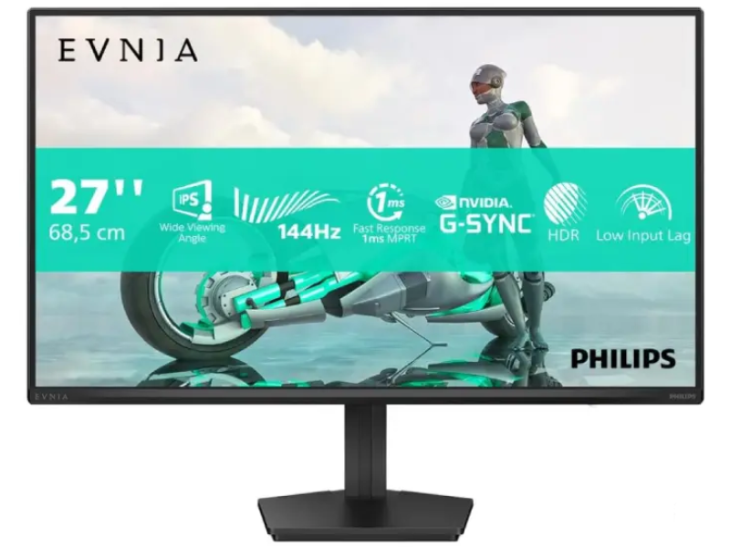 PHILIPS Evnia Gaming IPS Monitor 27M2N3200NF, 27", Full HD, 144Hz, 0.5 ms,1500:1, HDMI/DP, HDR10