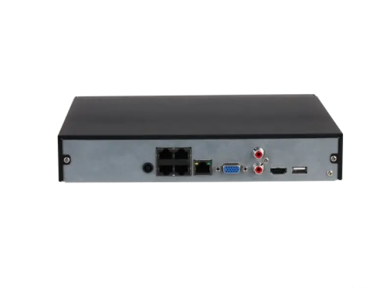 Dahua NVR 4 kanala NVR4104HS-P-4KS3, Rezolucija 3840 x 2160, do 12MP, HDMI, VGA, 1xHDD do 20TB, audio, 12VDC