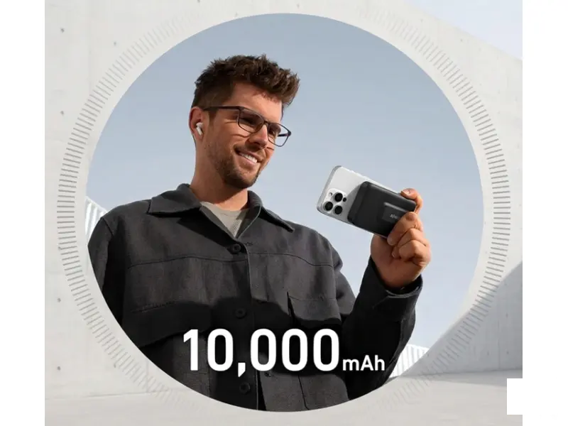 ANKER MagGo 10000mAh, 27W, bežični power bank, crni