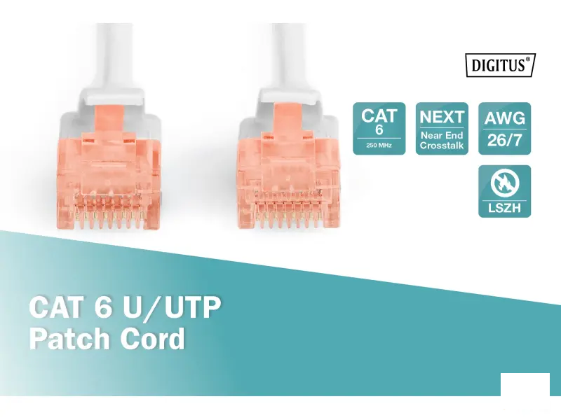 Digitus Kabl UTP patch CAT6 10m sivi