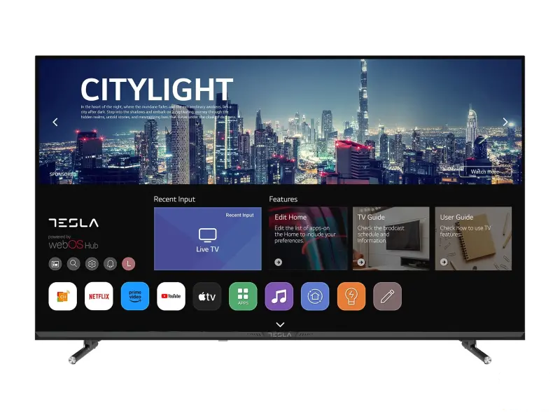 Tesla 43E645BFW LED TV 43" full HD, WebOS smart, ThinQ AI, AirPlay, Miracast, DVB-T2/C/S2