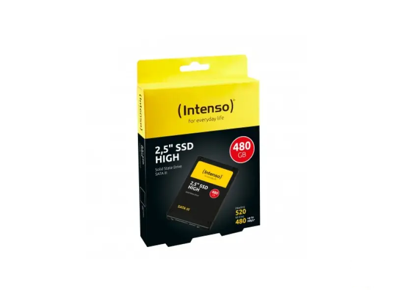 Intenso SSD 480GB 2.5" 7mm (r/w: 520/480 MBs)
