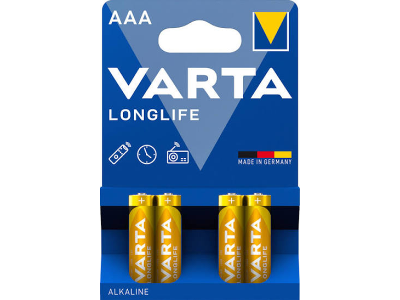 Alkalna AAA baterija Longlife LR03 4/1 Varta