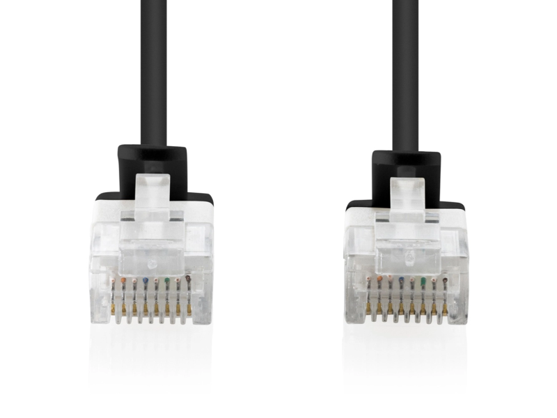 Digitus Kabl UTP patch slim CAT6 0.5m crni