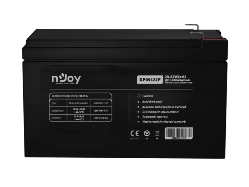 NJOY GP09122F baterija za UPS 12V 9Ah (BTVACIUOCTO2FCW01B) 