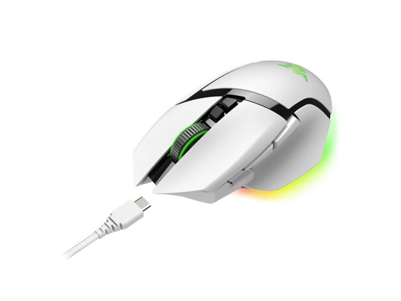 Razer Basilisk V3 RZ01-04620200-R3G1, zicani gejmerski mis,Bijeli