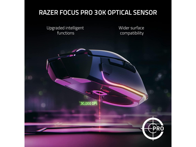 Razer Basilisk V3 RZ01-04620200-R3G1, zicani gejmerski mis,Bijeli