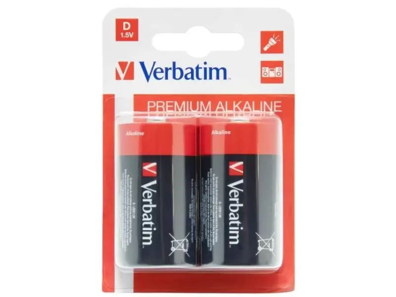 VERBATIM Baterije D LR20 1.5V 49923-46 2kom 