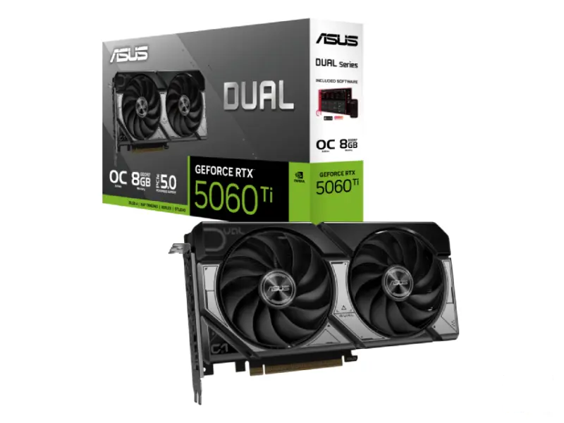ASUS nVidia GeForce RTX 5060 Ti 8GB 128bit DUAL-RTX5060TI-O8G 