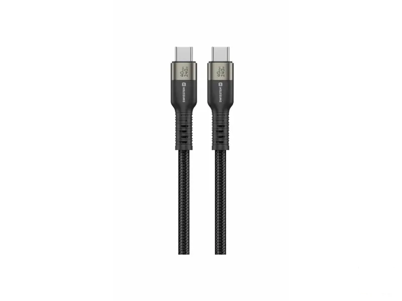 Swissten Kabl Data Video USB-C 4.0 – 240W, 40Gbps, 8K 60Hz, 1.5m Black