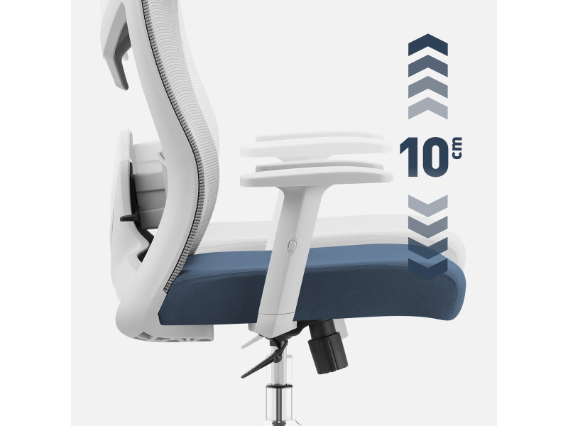 Mark Adler Kancelarijska Stolica Manager 2.6 Grey, Materijal:Mesh, podesiva visina/ruke/podloga za noge, ergonomski dizajn.
