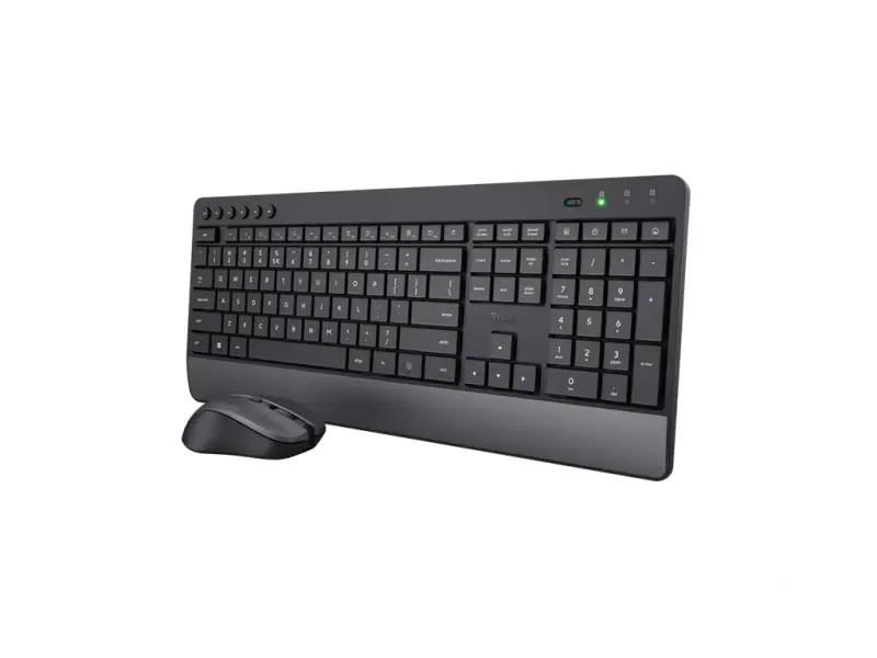 TRUST Trezo Comfort Wireless Keyboard & Mouse Set, US Layout