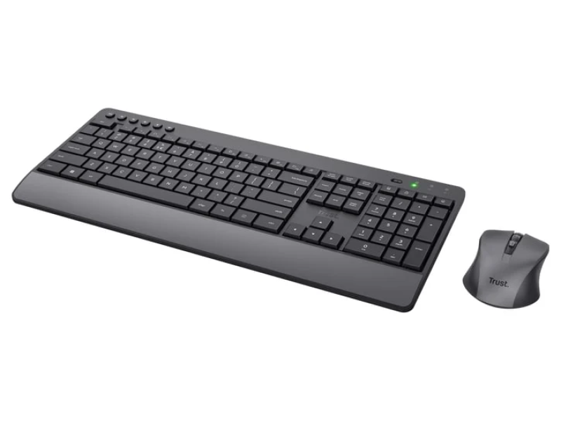 TRUST Trezo Comfort Wireless Keyboard & Mouse Set, US Layout