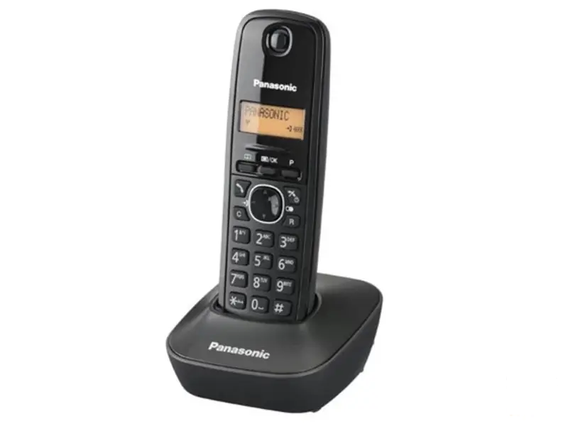 PANASONIC Fiksni telefon DECT KX-TG1612FXH crni