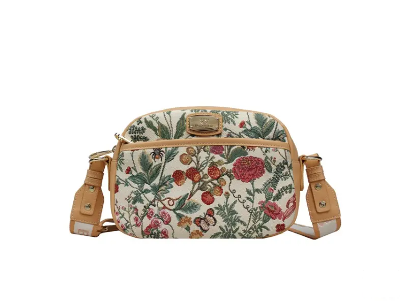 HENNEY BEAR H-1194 FLORAL SUMMER BEIGE Torba 