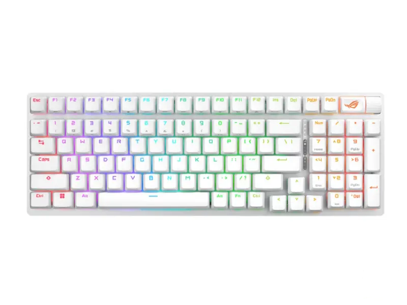 ASUS X901 ROG Strix Scope II 96 Wireless Gaming tastatura bela 