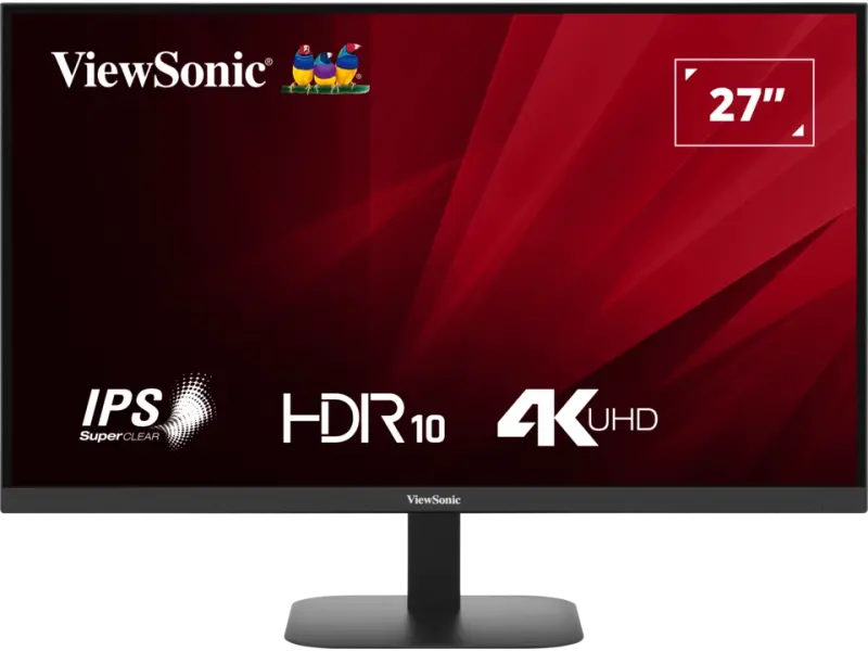 ViewSonic Monitor 27" VA2708 4K UHD, IPS, 1200:1, 250cd/m2, 2x HDMI, DP, Audio Out