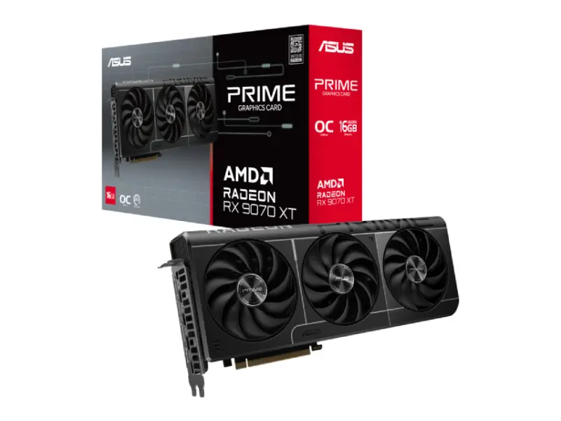 ASUS Radeon RX 9070 XT 16GB PRIME-RX9070XT-O16G 