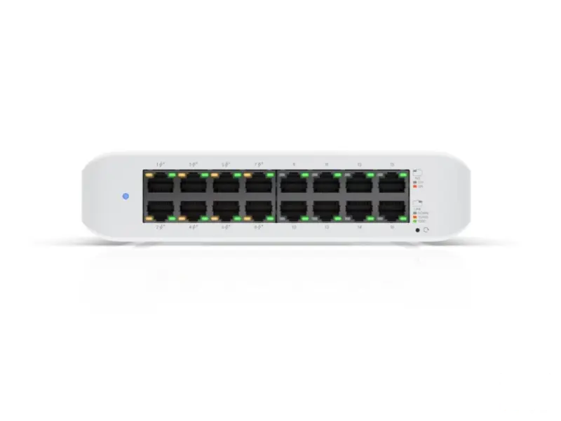 UBIQUITI UniFi Desktop 16 Port Gigabit Switch with PoE, 45W total