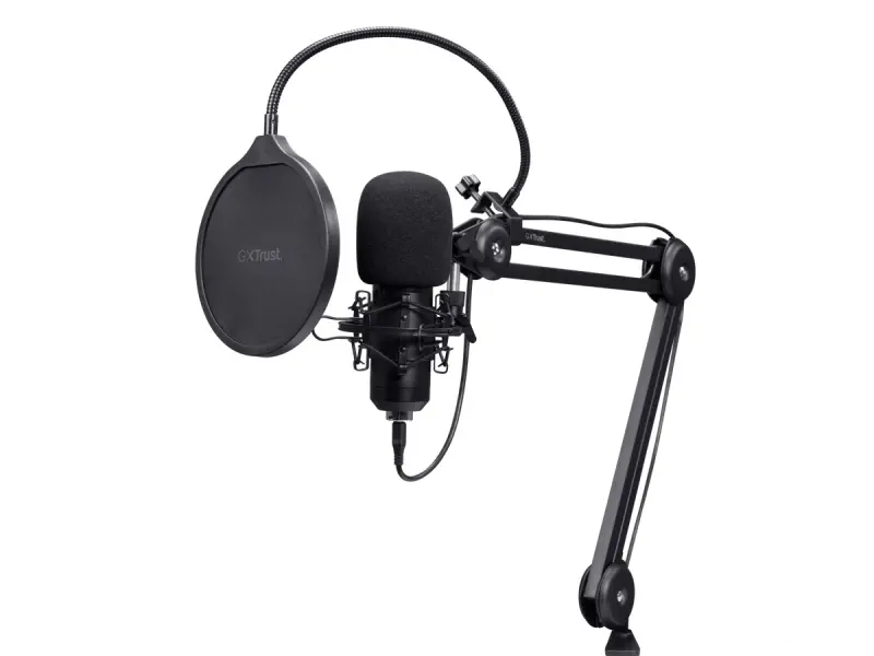 TRUST GXT 270 Emita II+ Streaming Microphone with adjustable arm USB-C/USB-A port