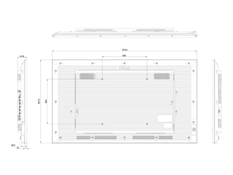 HISENSE 43 inča 43GM50D 4K UHD 500 nita Digital Signage Display - 18/7 Operation 