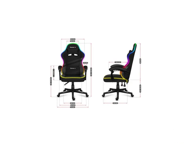 Huzaro Gaming stolica HZ Force 4.4 RGB Black