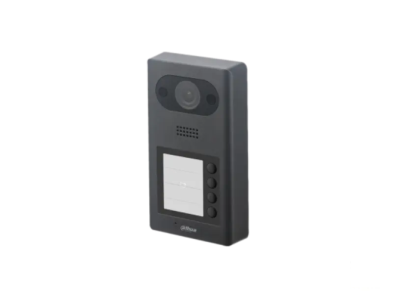 Dahua Video Interfon 2MP DHI-VTO3211D-P4-S2 Villa Door Station, 4 tipke, WDR 120 dB, IR noćni režim, široki ugao 129, Dvosmjerni audio, RFID čitač kartica, PoE, IP65, IK08