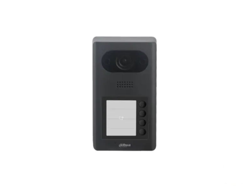 Dahua Video Interfon 2MP DHI-VTO3211D-P4-S2 Villa Door Station, 4 tipke, WDR 120 dB, IR noćni režim, široki ugao 129, Dvosmjerni audio, RFID čitač kartica, PoE, IP65, IK08