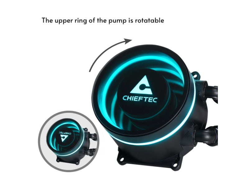 Chieftec CPU Cooler Iceberg 360 ARGB (1851, 1700, 1200, AM5, AM4)