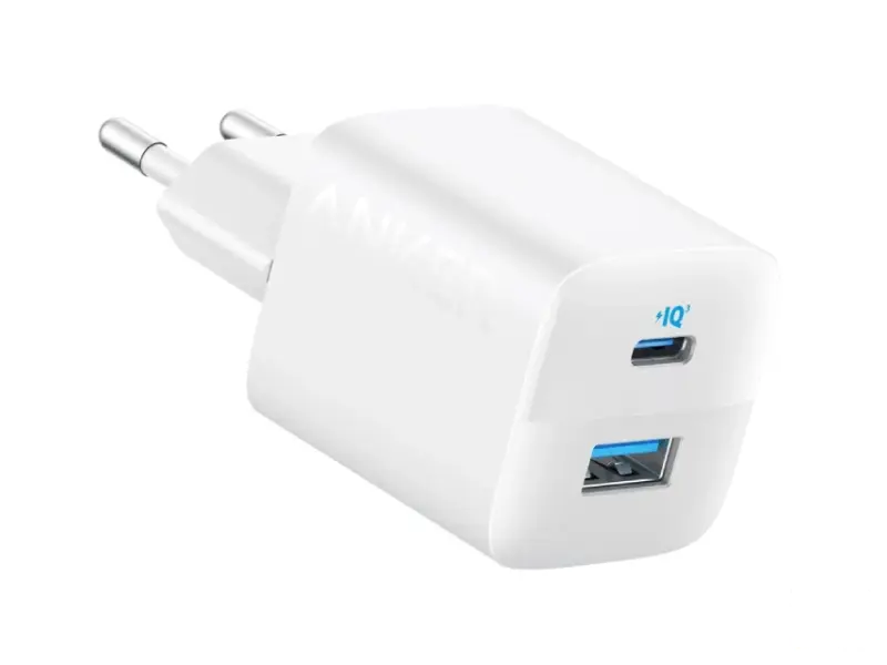 ANKER 323 33W USB-C zidni punjač 2-porta (USB-A i USB-C), beli 