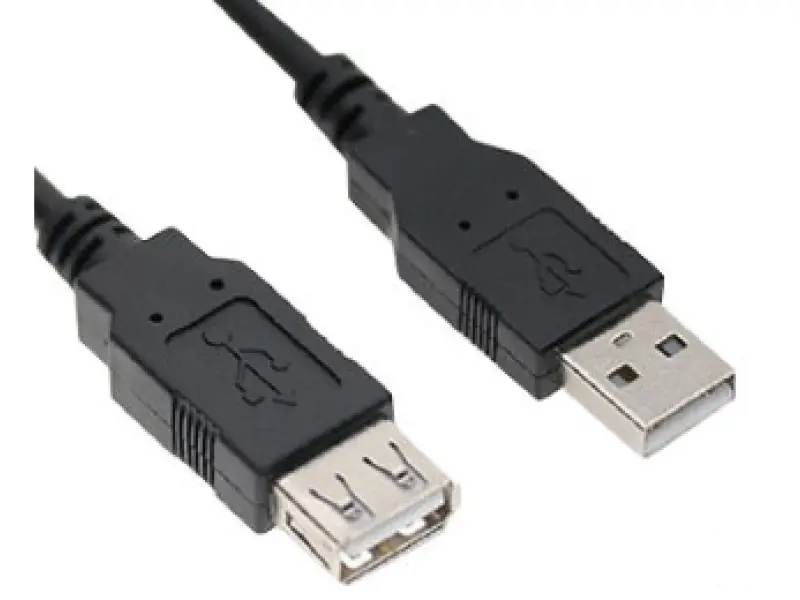 E-GREEN Kabl USB A - USB A M/F (produžni) 5m crni 