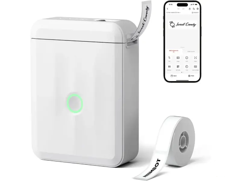 NIIMBOT D110M Portable Label Printer White