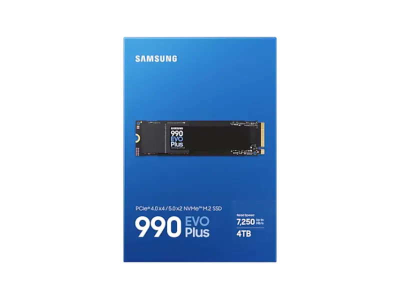 SAMSUNG 4TB M.2 NVMe MZ-V9S4T0BW 990 EVO Plus Series SSD 