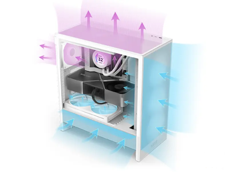NZXT H5 Flow RGB Gaming kućište crno (CC-H52FB-R1) 