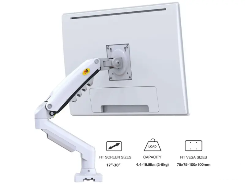 NORTH BAYOU F80 stoni nosač za monitor beli 17-30 inča 