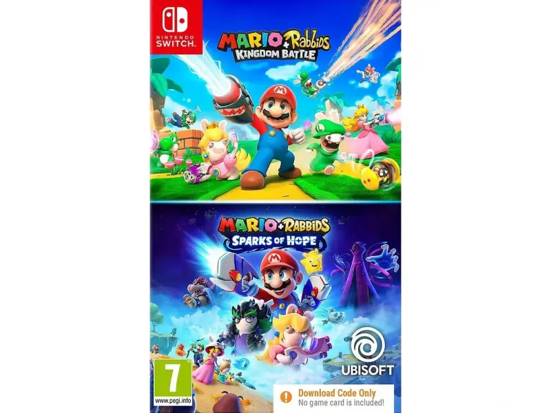 MARIO AND RABBIDS DOUBLE PACK CIB (KINGDOM BATTLE AND SPARKS OF HOPE) NSW