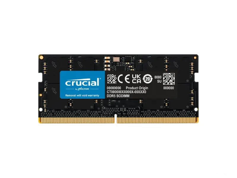 CRUCIAL SODIMM 16GB DDR5 5600 MHz,  Laptop Memory, CL46, 1.1V, 262-Pin