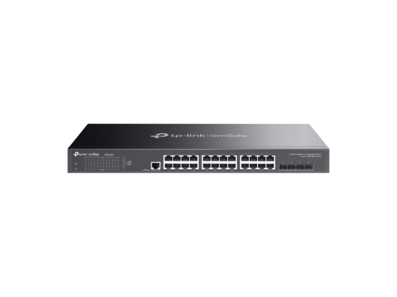 TP-LINK_ SG3428X Omada 24-Porta Gigabit L2+ upravljiv Switch sa 4 10GE SFP+ Slota