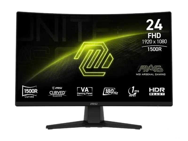 MSI 23.6 inča MAG 242C FHD 1920x1080 180Hz AdaptiveSync zakrivljeni gaming monitor 