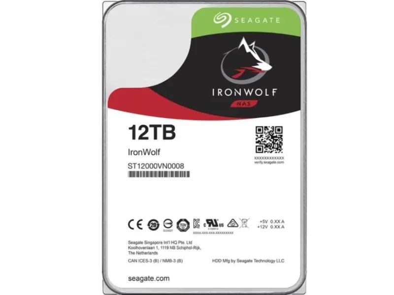 SEAGATE 12TB 3.5 inča SATA III 256MB ST12000VN0008 Ironwolf 
