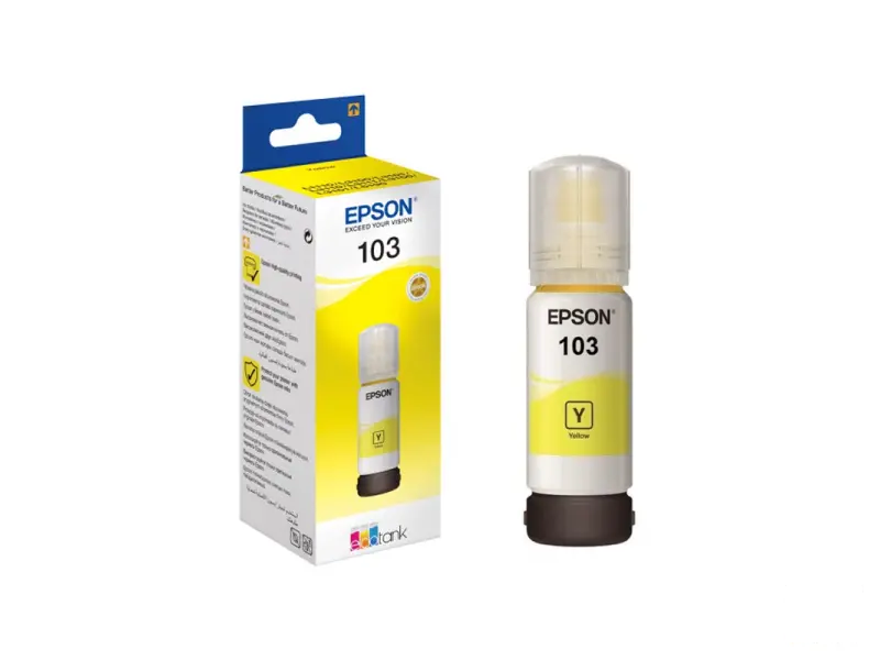 EPSON C13T00S44A 103 EcoTank Yellow ink bottle