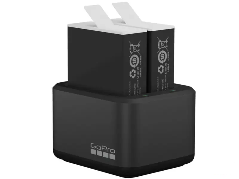 GoPro Dual Battery Charger + Enduro (HERO12 Black/HERO11 Black/HERO10 Black/HERO9 Black)