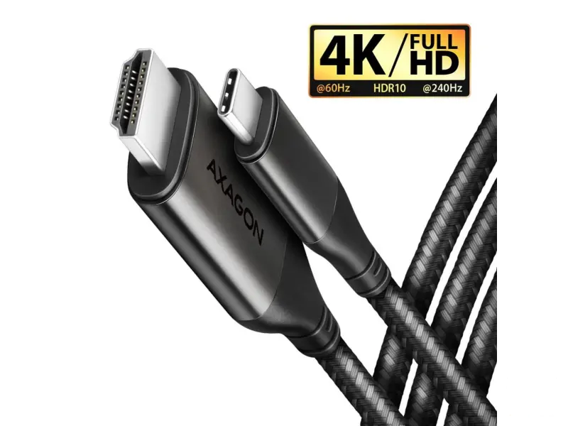 AXAGON USB-C -> HDMI 2.0 cable 1.8m 4K/60Hz