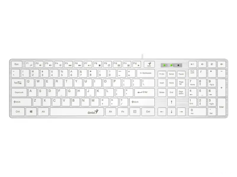 GENIUS SlimStar 126 USB US bela tastatura 