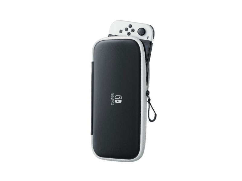Nintendo Switch Lite Carry Case + Screen Protector black-white